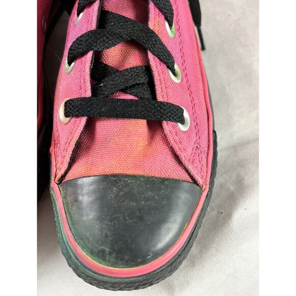 Converse All Star Chuck Taylor High Tops Pink Black Womens 6 Mens 4 Vintage 2004 - Picture 14 of 16
